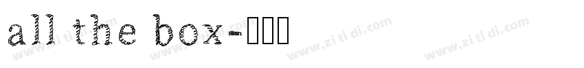 all the box字体转换
